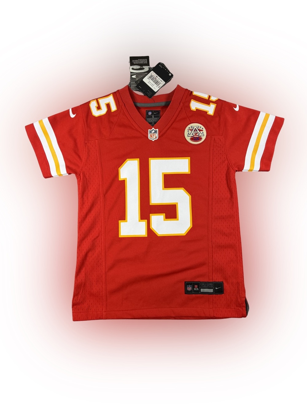 Nike Kids Chiefs #15 Patrick Mahomes Youth Football Jersey Size S